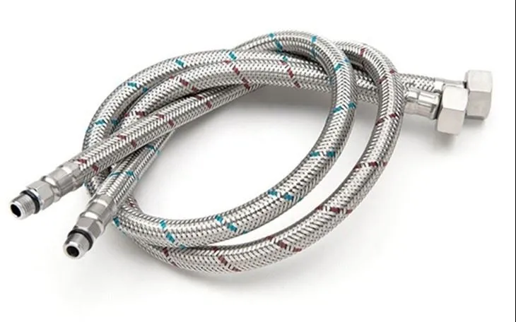 Faucetové príslušenstvo faucetová pletená hadica z nehrdzavejúcej ocele s konektorom 3/8-palcový vnútorný kompresný závit X M10