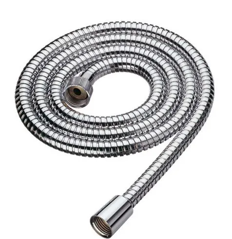 Stainless Steel Double Lock Shower Hose Replacement ACS And WRAS Certificatewith With Brass Fittings, Chrome Finish